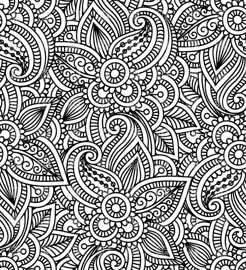 mendi-style-floral-seamless-pattern-Download-Royalty-free-Vector-File ...